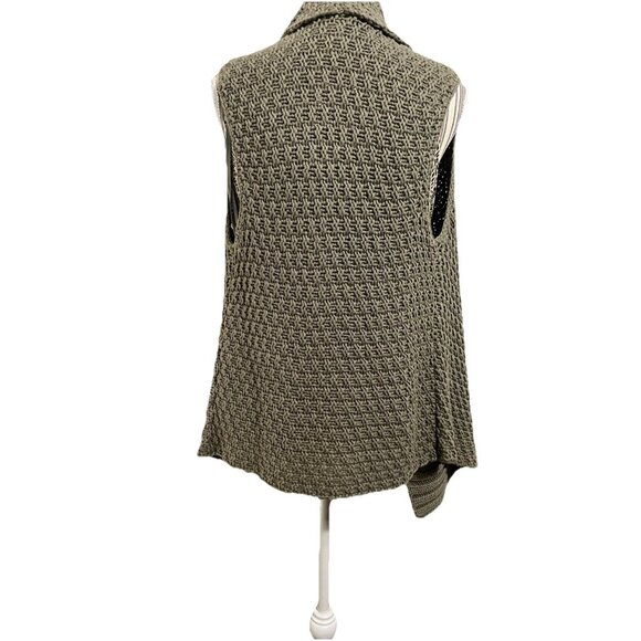 Chico’s Sleeveless Textured Open Front Vest Womens Size 1 (Medium/8) Lagenlook - Picture 5 of 6